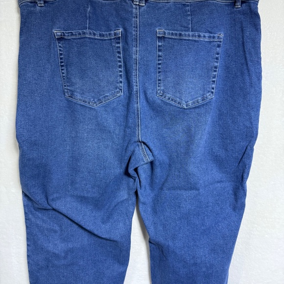 Dex Women's Capri Jeans Size 24 Stretch High Rise Loose Fit, Raw Hem, Wide Leg - Picture 6 of 11